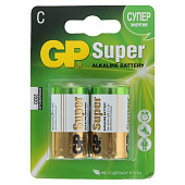 Батарейка C Alkaline LR14, 2шт, GP Super