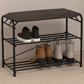 Подставка для обуви Альфа 23 черный ПДОА23Ч Подставка для обуви Альфа 23 черный ПДОА23Ч