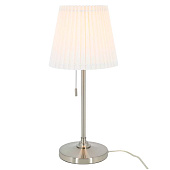  Светильник настольный НТ-707 40Вт Е27 никель/молочн белый металл /Artstyle 