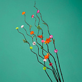 Интерьерный декор из бамбука, листья пластик 200 см оранжевый 7779959 Интерьерный декор из бамбука, листья пластик 200 см оранжевый 7779959