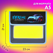 Папка для тетрадей Юнландия А5, пластик, 2 отделения, клапан на липучке, Extreme, 272190 Папка для тетрадей Юнландия А5, пластик, 2 отделения, клапан на липучке, Extreme, 272190