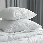  Подушка 70х70 Стеганая Бамбуковое волокно Comfort Белый 