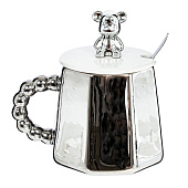 Кружка с крышкой и ложкой, 400 мл 800108 Кружка с крышкой и ложкой, 400 мл 800108