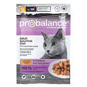  Влажный корм ПРОБаланс для кошек 85гр телятина и кролик в желе 