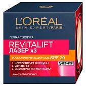 Крем для лица L'O DE Revitalift Лазер Дневной Восст. уход SPF20 50мл Крем для лица L'O DE Revitalift Лазер Дневной Восст. уход SPF20 50мл