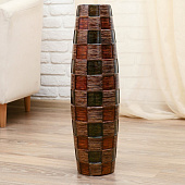 Ваза керамика напольная "Индиго" бочонок, 17х60 см 4444956 Ваза керамика напольная "Индиго" бочонок, 17х60 см 4444956