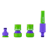 Набор для подключения шланга 3/4" (распылитель, 3 адаптера к распылителю)// PALISAD , 65179 Набор для подключения шланга 3/4" (распылитель, 3 адаптера к распылителю)// PALISAD , 65179