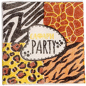 Набор посуды Сафари Party, салфетки 20 шт., стаканы 6 шт., тарелки 6 шт., 9623265 Набор посуды Сафари Party, салфетки 20 шт., стаканы 6 шт., тарелки 6 шт., 9623265