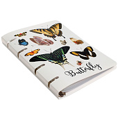  Тетрадь А5 80л, Butterfly, на кольцах, клетка, 10826 