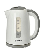  Чайник DELTA DL-1106 белый с серым 