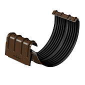 Docke STAL STANDARD Соединитель желобов D125 RAL 8017, коричневый