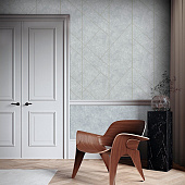  Обои 1.06х10м Profi Deco Maison арт.60846-05 Серый фон /Erismann 