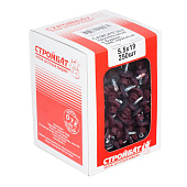  Саморезы кровельные 5,5х19мм, 250шт, RAL 3005 винно-красный 