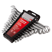 Набор ключей комбинированных, 6 - 22 мм, 12 шт., CrV, полированный хром// Matrix Набор ключей комбинированных, 6 - 22 мм, 12 шт., CrV, полированный хром// Matrix