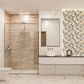  Панно 40,2х50,5 (2пл) CALACATTA IVORI STRELITZIA арт.00-00000702 /Азори 