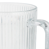 Кружка с рельефным узором MILLIMI 340мл, стекло 806-174 Кружка с рельефным узором MILLIMI 340мл, стекло 806-174