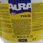 Клей столяный Aura Modell PVA 10л Клей столяный Aura Modell PVA 10л