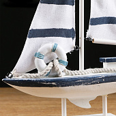 Яхта Виват, 21х7х32 см, белая, 4415144 Яхта Виват, 21х7х32 см, белая, 4415144