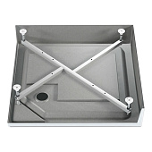 Поддон акриловый Universal N 90x90x6см/16см слив 90мм квадратный с каркасом с панелью МетаКам Поддон акриловый Universal N 90x90x6см/16см слив 90мм квадратный с каркасом с панелью МетаКам