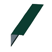Планка угла наружного 0,4х115х115 L=2м (RAL 6005 Зеленый мох) Планка угла наружного 0,4х115х115 L=2м (RAL 6005 Зеленый мох)