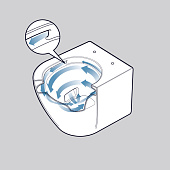 Унитаз подвесной Tornado безободковый 550х370х370 MD493-50 Maison Унитаз подвесной Tornado безободковый 550х370х370 MD493-50 Maison