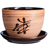 Горшок цветочный Восток 0,35л с подставкой 164762 Горшок цветочный Восток 0,35л с подставкой 164762