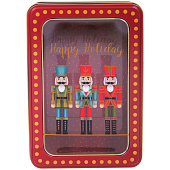 Банка жестяная "Щелкунчик" 19х13х5,7см 894-394 Банка жестяная "Щелкунчик" 19х13х5,7см 894-394