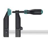 Струбцина тип F 300х80мм, KRAFTOOL MF 300/080