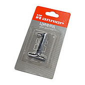 Номер дверной "1" (хром) металлический АЛЛЮР Номер дверной "1" (хром) металлический АЛЛЮР