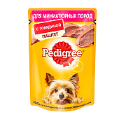 Влажный корм Pedigree пашт говядина для миниатюрных собак 80г Влажный корм Pedigree пашт говядина для миниатюрных собак 80г