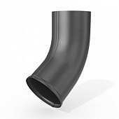 Колено стока 125/90 Optima, Графит Ral:7024 Колено стока 125/90 Optima, Графит Ral:7024