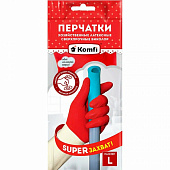 Перчатки латексные СВЕРХПРОЧНЫЕ БИКОЛОР L /белый+красный/ Komfi/ BICOIRA3 Перчатки латексные СВЕРХПРОЧНЫЕ БИКОЛОР L /белый+красный/ Komfi/ BICOIRA3