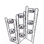 Подставка д/цветов Ширма напольная 151х80-90см антик/медь (1) Е Подставка д/цветов Ширма напольная 151х80-90см антик/медь (1) Е