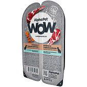 Влажный корм AlphaPet WOW Superpremium для собак 100г (210004) ягненок, морковь соус чувст.пищ.