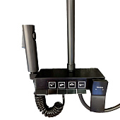 Душевая стойка 4 режима корпус смесителя из авиационного алюминия штанга из нерж. стали черный BNB184HRainsberg Душевая стойка 4 режима корпус смесителя из авиационного алюминия штанга из нерж. стали черный BNB184HRainsberg