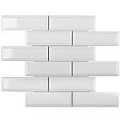  Мозаика 29,5х28,7 Metro White Glossy Белый арт. KM82895 /Starmosaic 