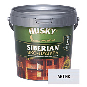 Защит. декор. покрытие HUSKY SIBERIAN ЭКО-ЛАЗУРЬ антик 0,9л Защит. декор. покрытие HUSKY SIBERIAN ЭКО-ЛАЗУРЬ антик 0,9л