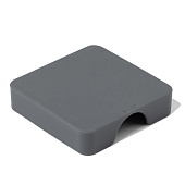  Набор подставок под горячее, силикон, серый 10784151 