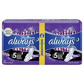 Гигиенические прокладки ALWAYS Ultra Platinum Secure Night Duo (ночные экстра защ) 10шт
