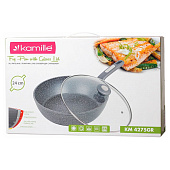  Сотейник 24х7.5см с крышкой 4275GR 