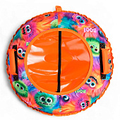 Тюбинг – ватрушка «Монстрики», диаметр чехла 80 см, оранжевая, Winter Star Тюбинг – ватрушка «Монстрики», диаметр чехла 80 см, оранжевая, Winter Star