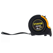 Рулетка 7,5мх25мм, ударостойкий обрезиненный корпус, STAYER MASTER Рулетка 7,5мх25мм, ударостойкий обрезиненный корпус, STAYER MASTER