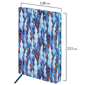  Ежедневник недатированный Brauberg Vista, А5, 138х213 мм, под кожу, гибкий, 136л, Foliage, 112020 