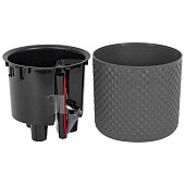 Кашпо Фасет 8л автополив графитовое М3238 Кашпо Фасет 8л автополив графитовое М3238