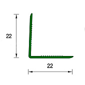 Угол 22х22х2700 Аллюминий 186 /Деконика Угол 22х22х2700 Аллюминий 186 /Деконика