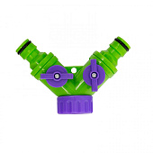 Разветвитель 2- х канальный, регулируемый, со штуцерами// PALISAD , 66426 Разветвитель 2- х канальный, регулируемый, со штуцерами// PALISAD , 66426