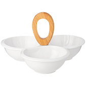 Менажница lefard "native" с деревянной ручкой 23,3х24,7х5,4 см 474-215 Менажница lefard "native" с деревянной ручкой 23,3х24,7х5,4 см 474-215