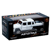 АВТОГРАД Машина металлическая "Джип 6X6", 1:32, инерция, цвет белый   7668744