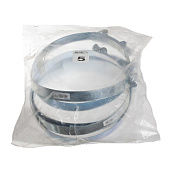  Хомут шарнирный 113-121мм (белый цинк ) 