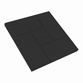  Полимер-песчанная плитка "Калифорния" 330х330х25, черный 